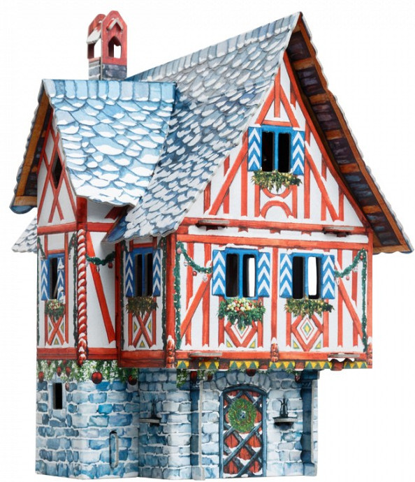 Сборная модель из картона «Дом купца.Зима» | Умная бумага