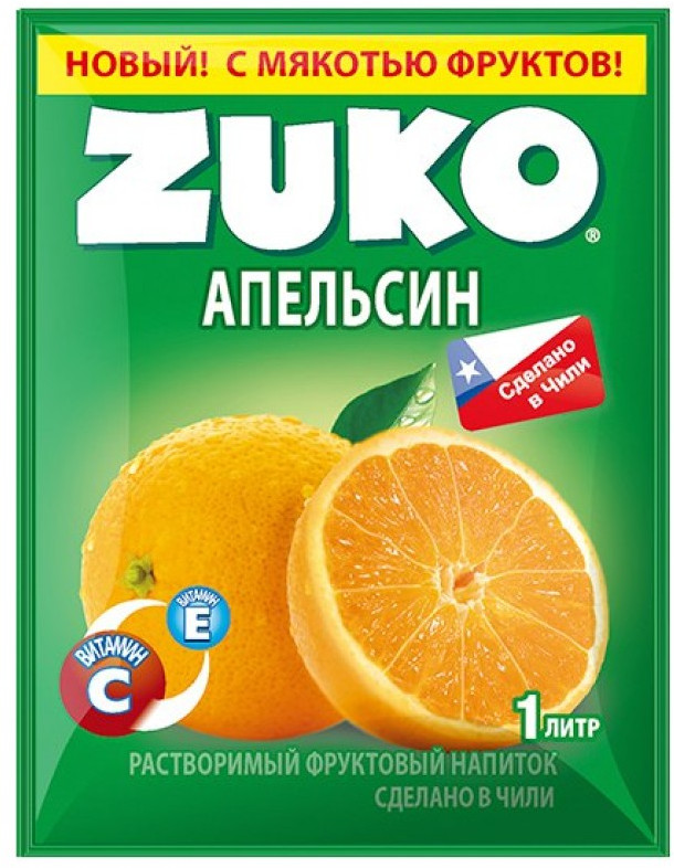 Напиток растворимый Zuko «Апельсин» | Tresmontes Lucchetti