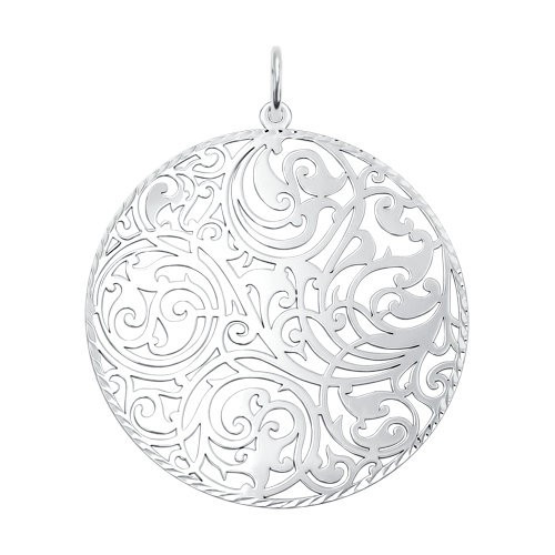 Подвеска из серебра с алмазной гранью | SOKOLOV