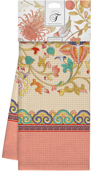 Полотенце вафельное «Меандр» | Гретта | Романтика