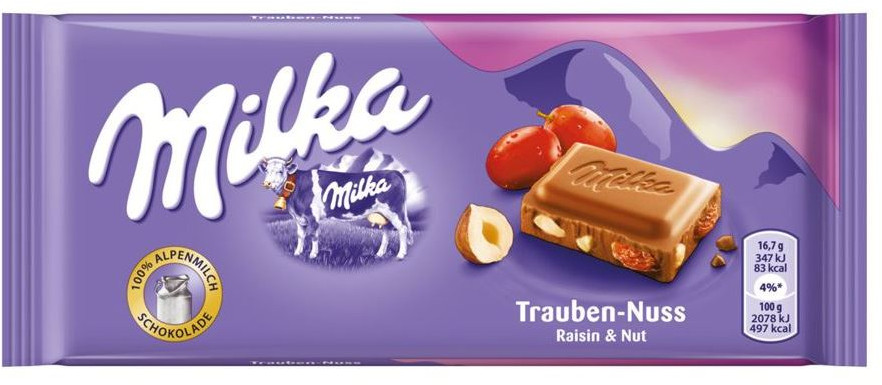 Шоколад Milka «Raisin and nut» | Milka