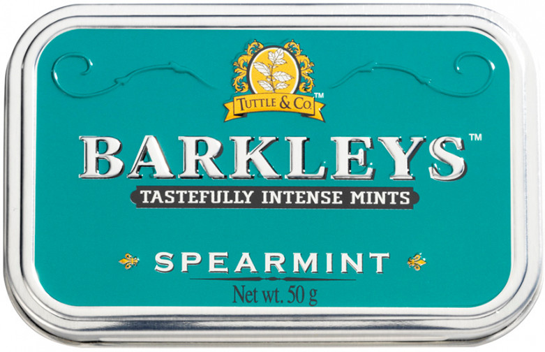 Леденцы Barkleys «Spearmint» | Tastefully Intense Mints | Tuttle & Company