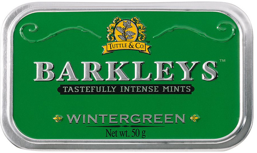 Леденцы Barkleys «Wintergreen» | Tastefully Intense Mints | Tuttle & Company