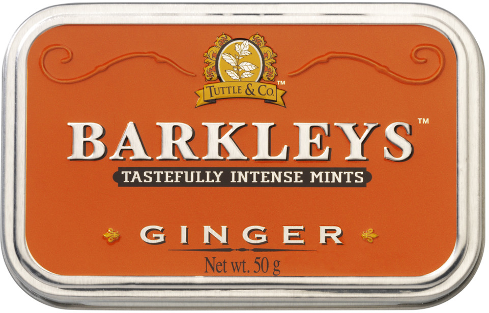 Леденцы Barkleys «Ginger and orange» | Tastefully Intense Mints | Tuttle & Company
