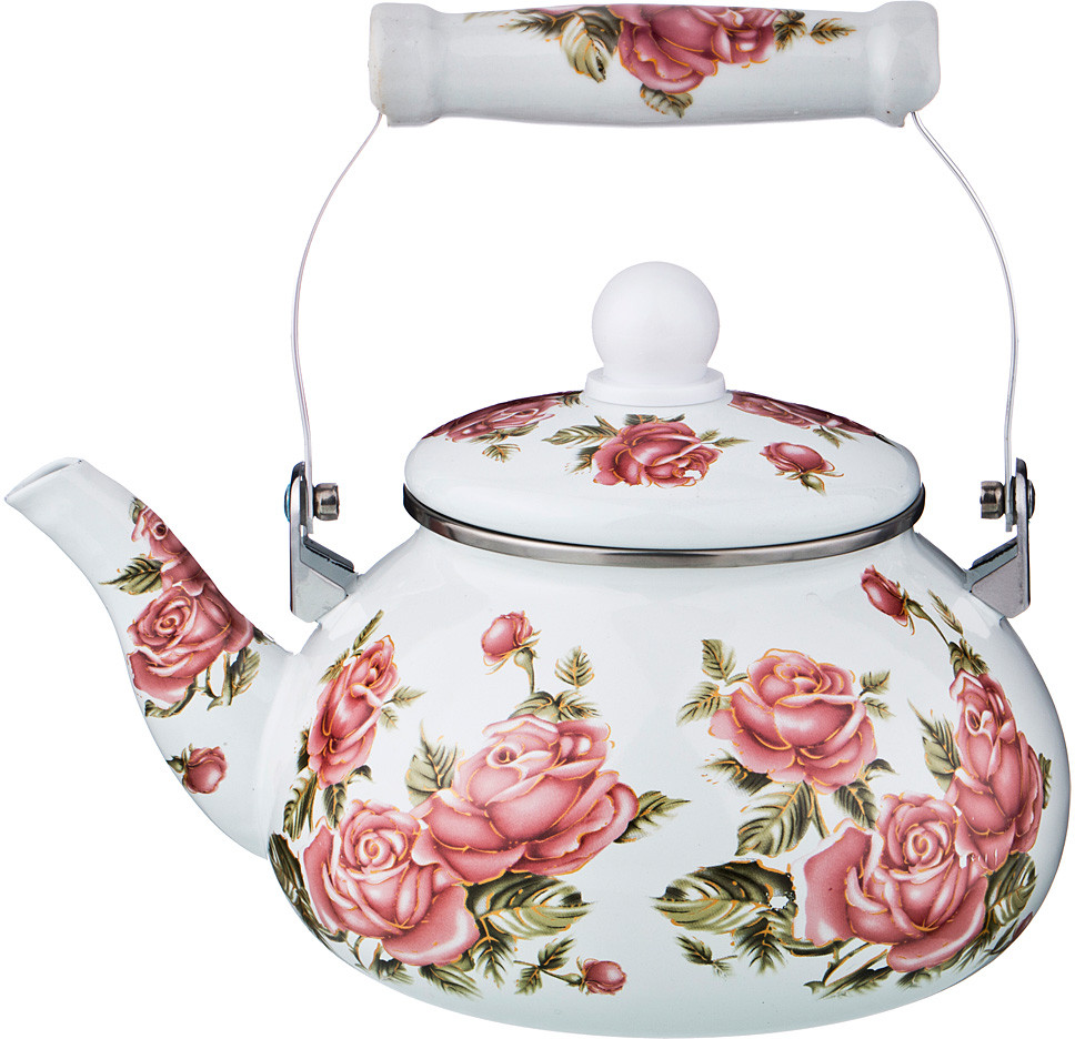 Чайник эмалированный «Корейская роза» | Корейская роза | Agness