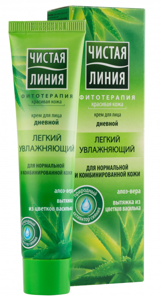 Крем для лица дневной легкий увлажняющий | Чистая линия