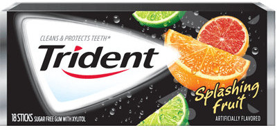 Жевательная резинка Trident «Splashing Fruit»
