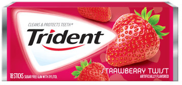 Жевательная резинка Trident «Strawberry Twist»