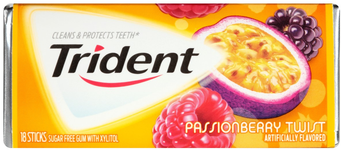 Жевательная резинка Trident «Passionberry Twist» | Cadbury