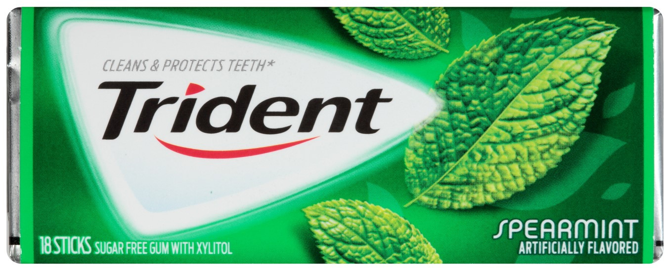 Жевательная резинка Trident «Spearmint» | Cadbury