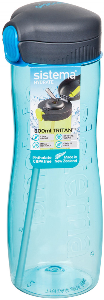 Бутылка для воды с трубочкой «Тритан» | Hydrate | Sistema