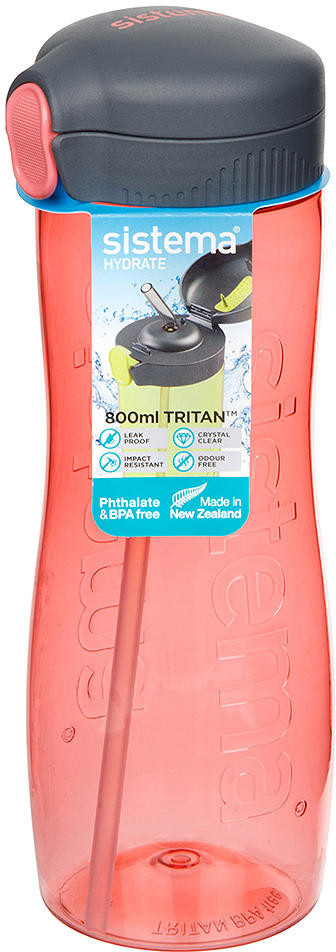 Бутылка для воды с трубочкой «Тритан» | Hydrate | Sistema