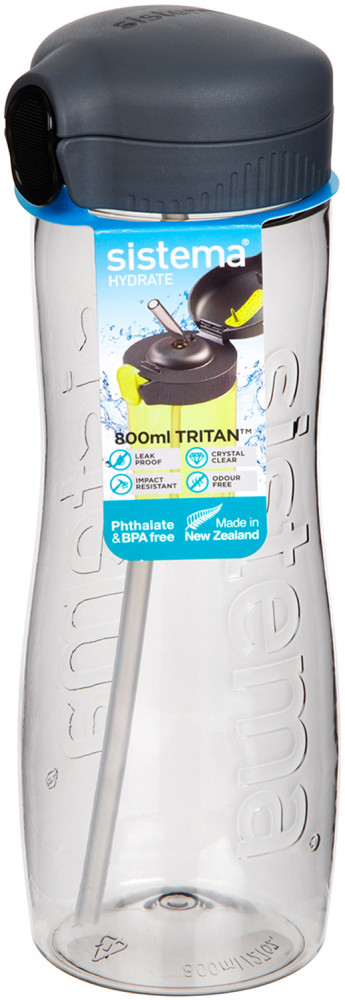 Бутылка для воды с трубочкой «Тритан» | Hydrate | Sistema
