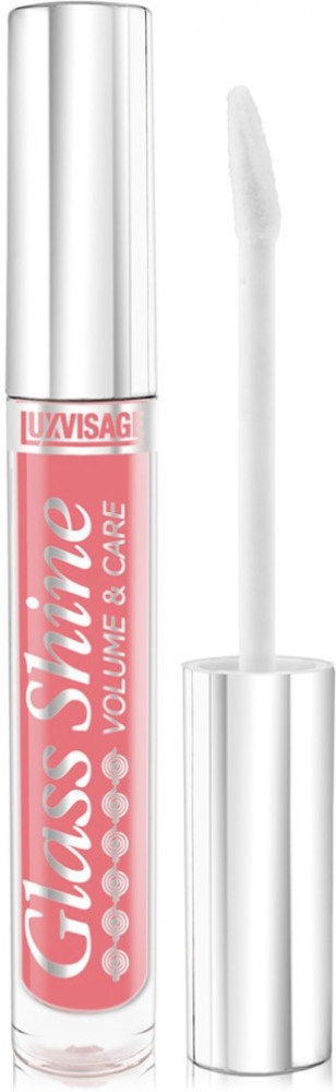 Блеск для губ с эффектом объема «Glass shine», тон 11 Индийский красный | Volume & care | LuxVisage