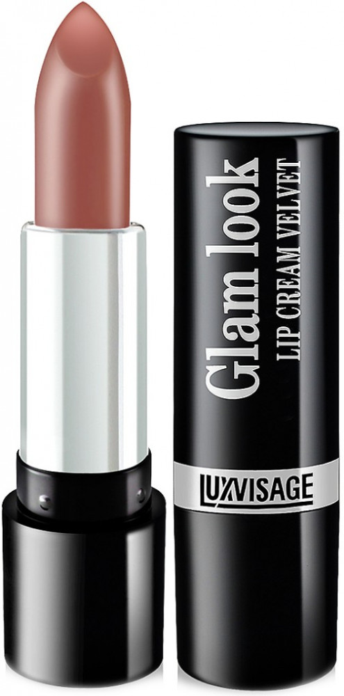 Помада для губ кремовая с вельветовым финишем, тон 302 Молочный шоколад | Glam Look | LuxVisage