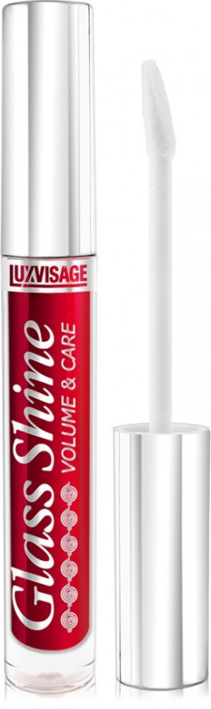 Блеск для губ с эффектом объема «Glass shine», тон 22 Бордо | Volume & care | LuxVisage