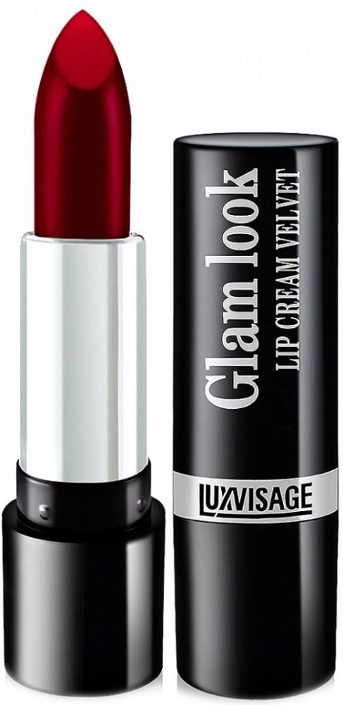 Помада для губ кремовая с вельветовым финишем, тон 312 Бургунди | Glam Look | LuxVisage