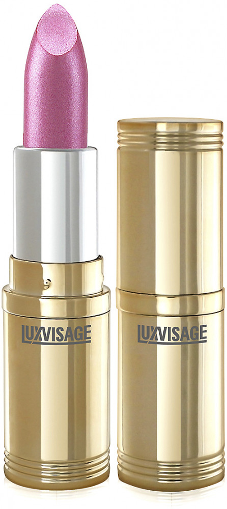 Помада для губ перламутровая с глянцевым блеском, тон 03 Холодный розовый с жемчужным перламутром | LuxVisage