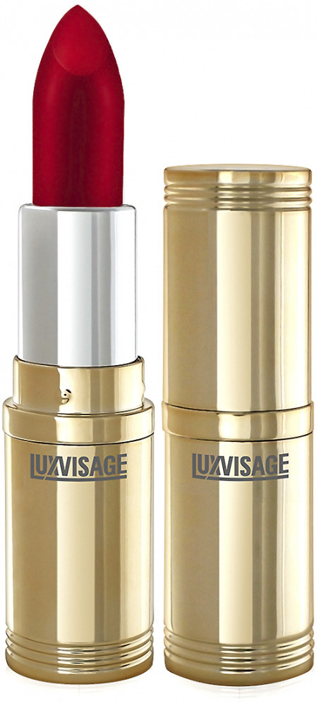 Помада для губ перламутровая с глянцевым блеском, тон 49 Карминовый с глянцевым блеском | LuxVisage