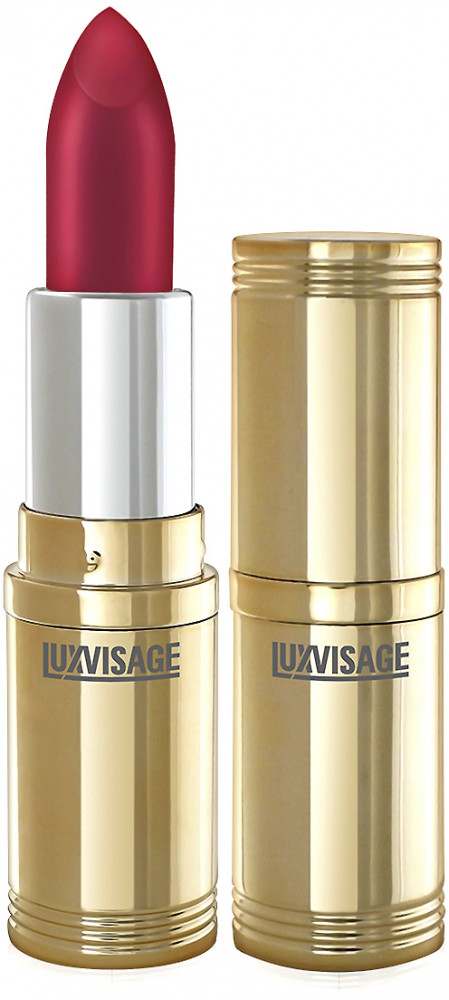 Помада для губ перламутровая с глянцевым блеском, тон 66 Красно-коричневый с жемчужным перламутром | LuxVisage