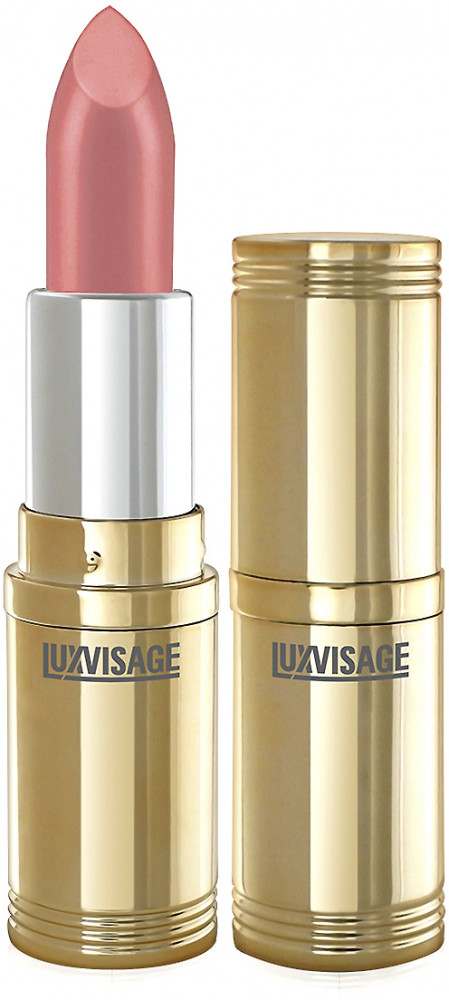 Помада для губ перламутровая с глянцевым блеском, тон 71 Розово-бежевый с жемчужным перламутром | LuxVisage