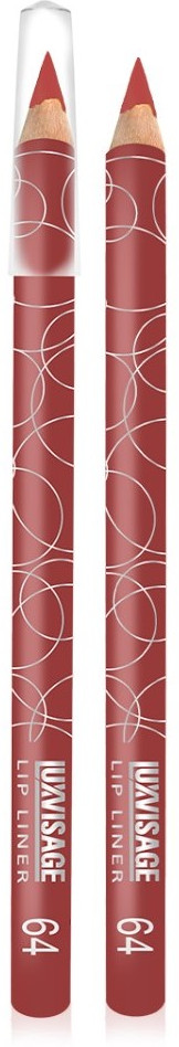 Карандаш для губ контурный, тон 64 Красно-коричневый | LuxVisage
