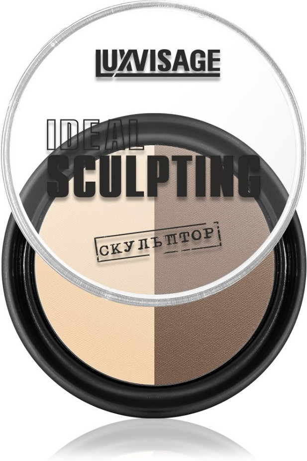 Пудра-скульптор для лица, оттенок 02 Ванильный капучино | Ideal sculpting | LuxVisage