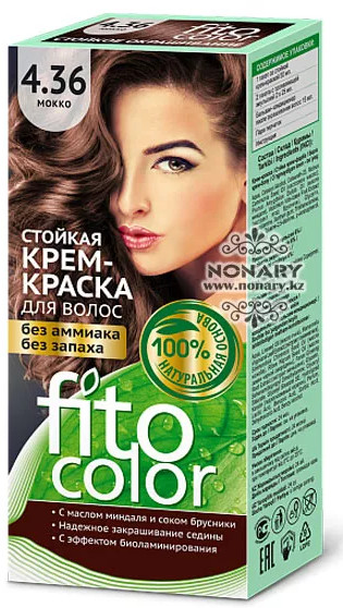 Крем-краска для волос, оттенок 4.36 Мокко | Фитокосметик