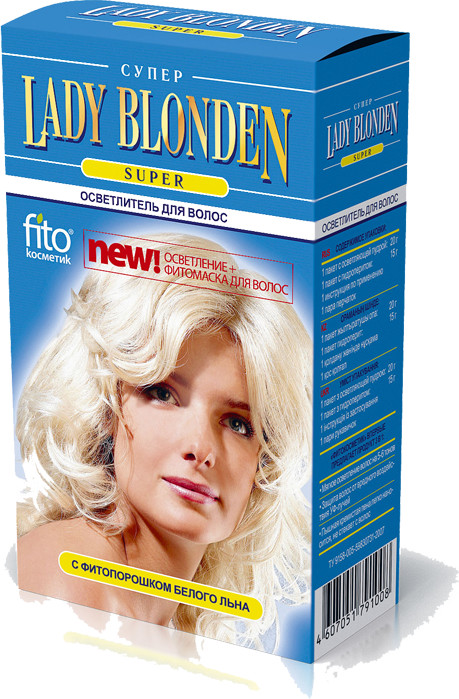 Осветлитель для волос, оттенок Super | Lady Blonden | Фитокосметик