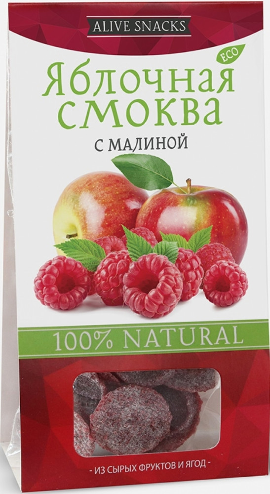 Смоква яблочная с малиной | Живые снеки