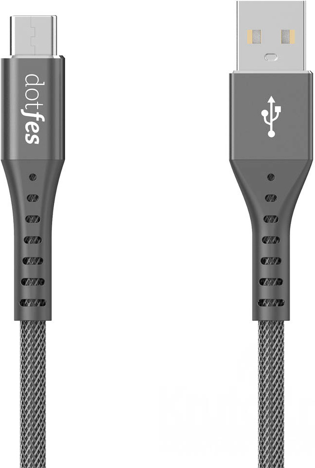 Кабель Dotfes Type-C A08T Durable Nylon | Dotfes