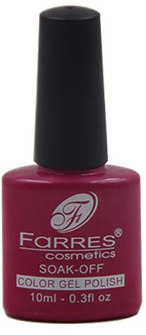Гель-лак для ногтей, оттенок 008 Малиновый | Color Gel Polish | Farres