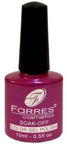 Гель-лак для ногтей, оттенок 019 Маджента | Color Gel Polish | Farres