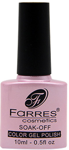 Гель-лак для ногтей, оттенок 083 Розовый перламутровый | Color Gel Polish | Farres