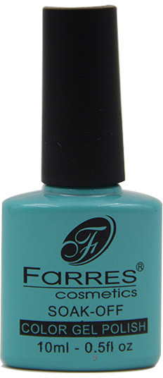 Гель-лак для ногтей, оттенок 101 Небесно-голубой | Color Gel Polish | Farres