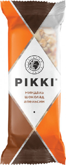Батончик орехово-фруктовый «Миндаль-шоколад-апельсин»