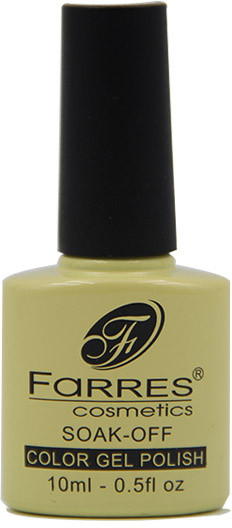 Гель-лак для ногтей, оттенок 106 Светло-желтый | Color Gel Polish | Farres