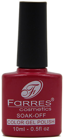 Гель-лак для ногтей, оттенок 134 Темно-Алый | Color Gel Polish | Farres