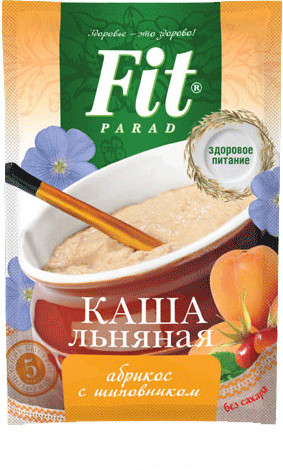 Каша льняная быстрого приготовления «Абрикос с шиповником»