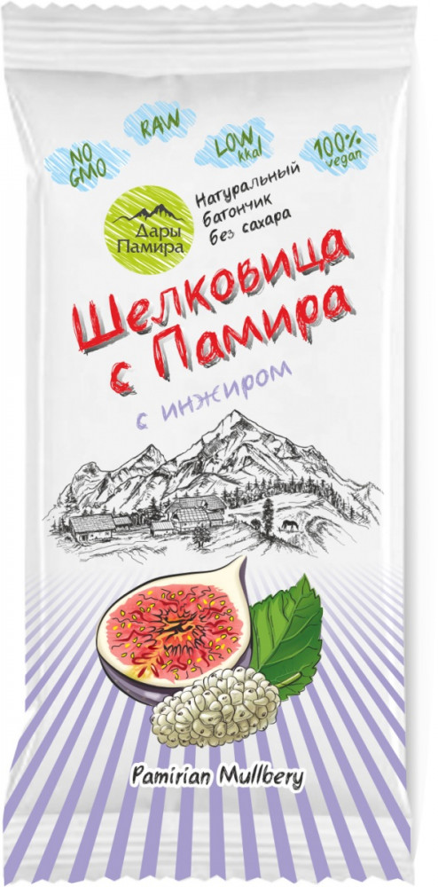 Батончик «Шелковица с Памира» с инжиром | Шелковица с Памира | Дары Памира