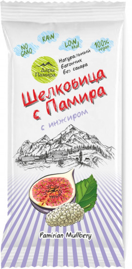 Батончик «Шелковица с Памира» с инжиром