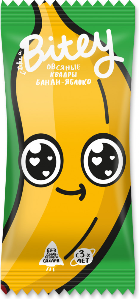 Батончик фруктово-овсяный детский | Bitey Quadres | Bite