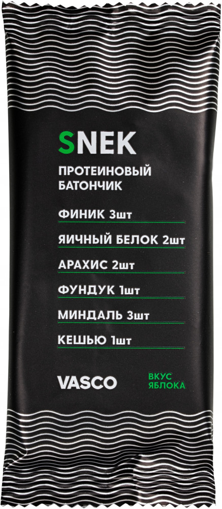 Батончик протеиновый со вкусом яблока | Snek | Vasco
