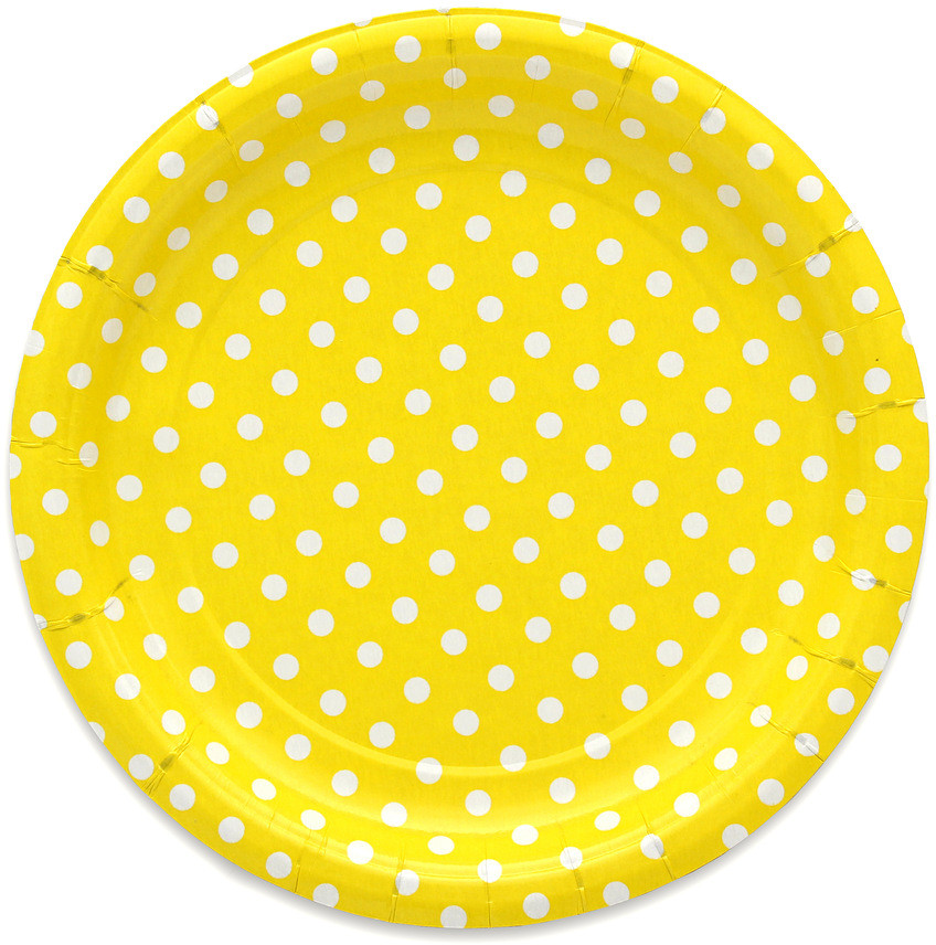 Тарелка бумажная «Yellow Pin Up» | Pin Up | Miland