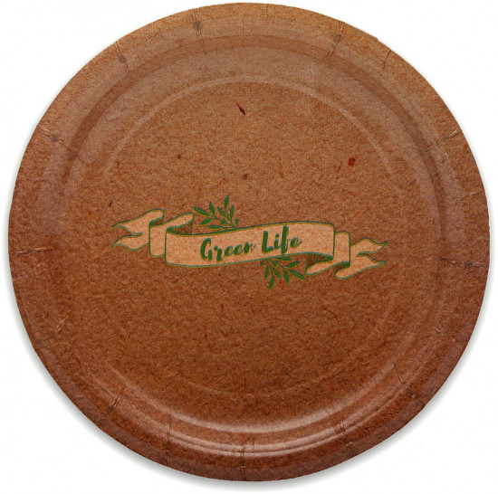 Тарелка бумажная «Green Life»