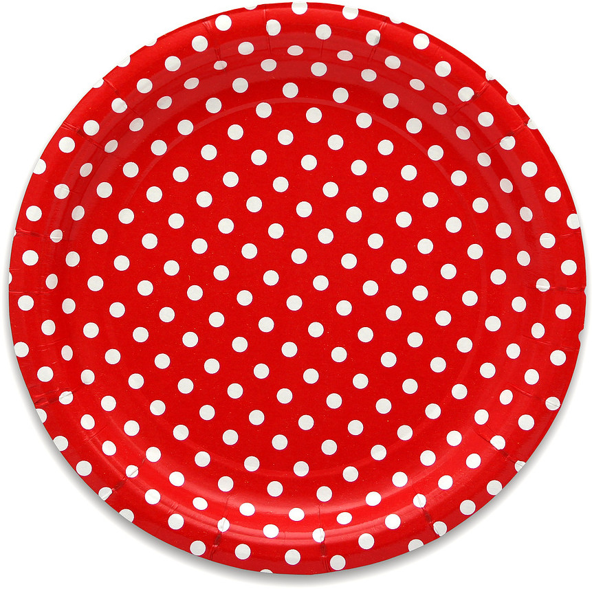 Тарелка бумажная «Red Pin Up» | Pin Up | Miland