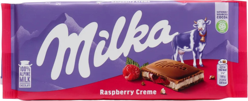 Шоколад Milka «Raspberry Cream» | Milka