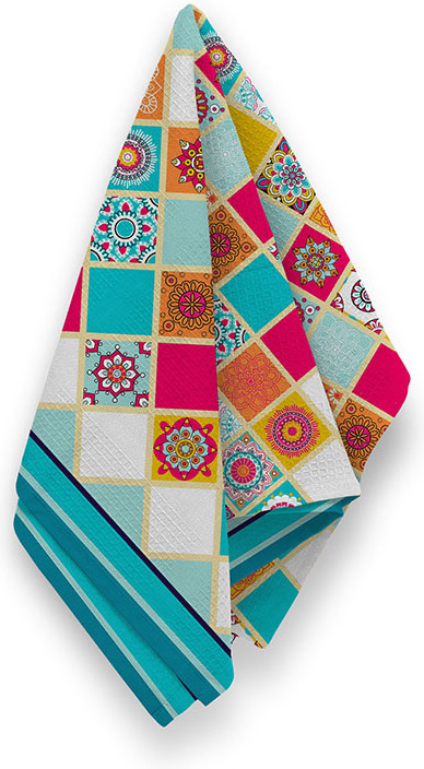 Комплект вафельных полотенец «Индийская мандала» | Гретта | Романтика