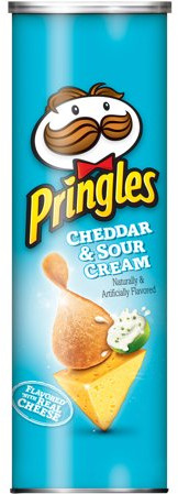 Чипсы Pringles со вкусом сыра Чеддер и сметаны