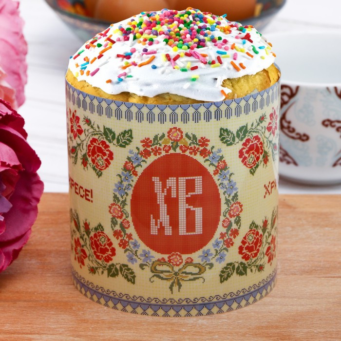 Ободок для кулича «Вышивка»